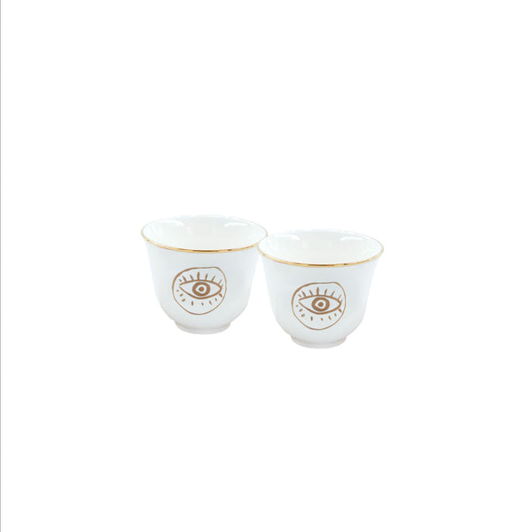 Golden Eye Coffee Cups - Set of 2
