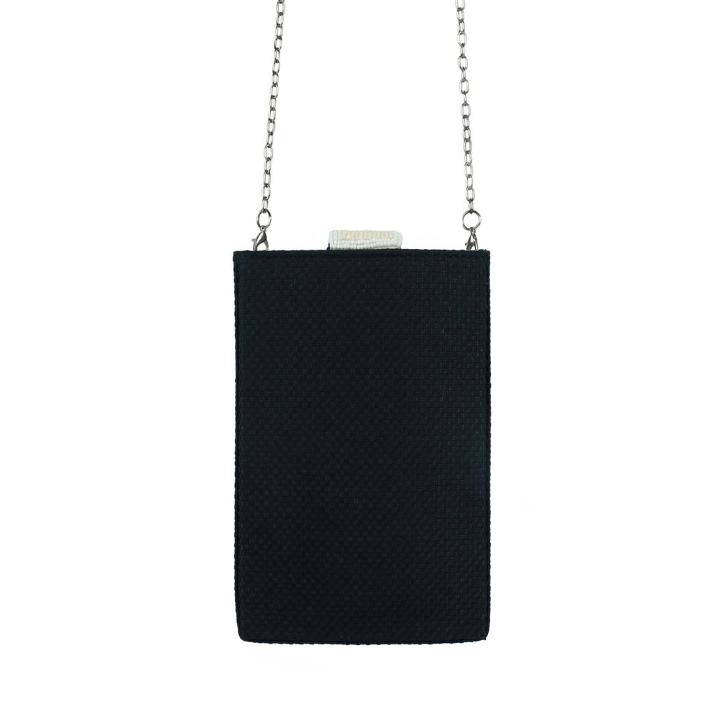 Mouftah El Chark Color Pop Evil Eye Beaded Mobile Holder in White