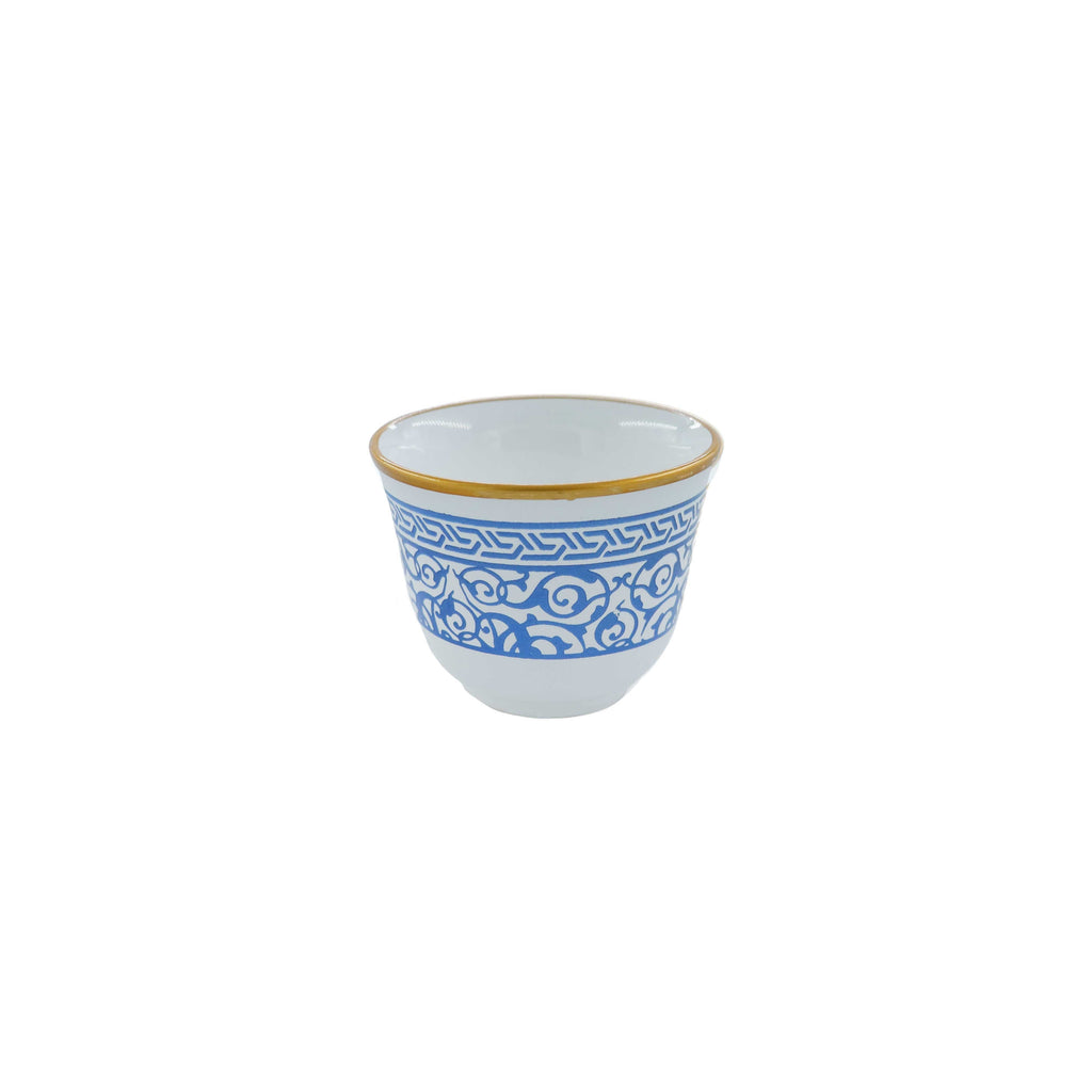 Mouftah El Chark Blue Paradise Coffee Cups - Set of 6