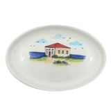 Lebanese House Oval Plate