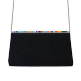 Multicolor Black Beaded Bag