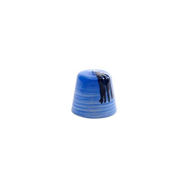 Blue Salt / Pepper Hand Painted Ceramic Shaker