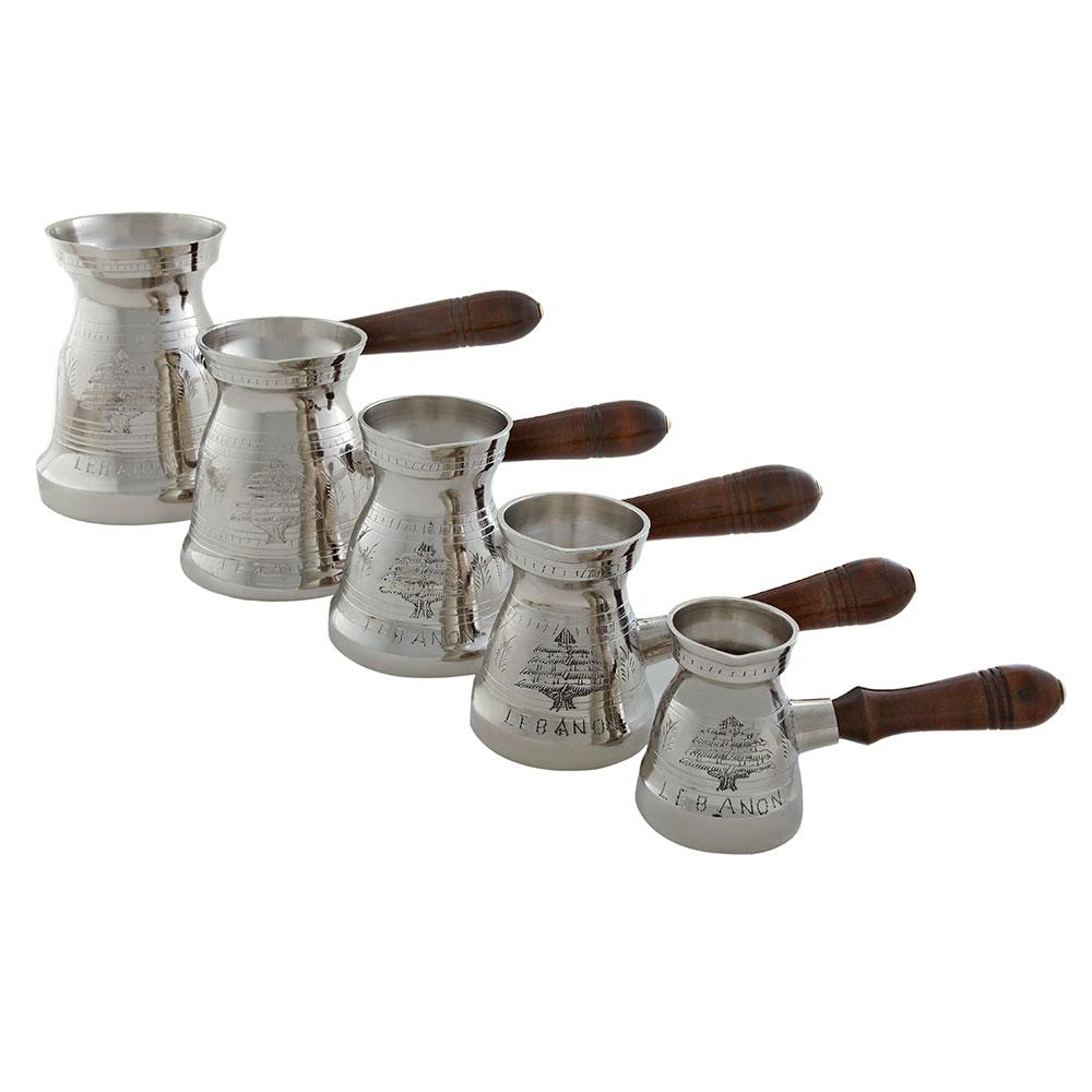 Silver Cedar Coffee Pot