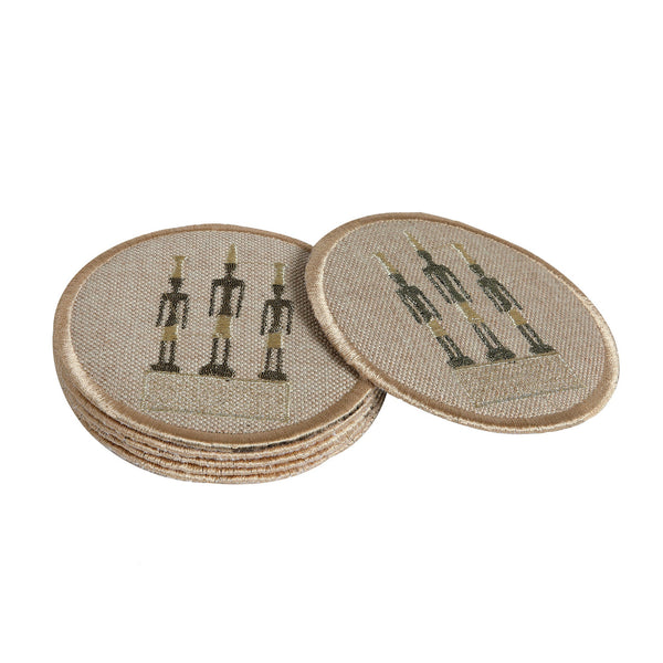 Gold Phoenicians Coasters - Set of 6