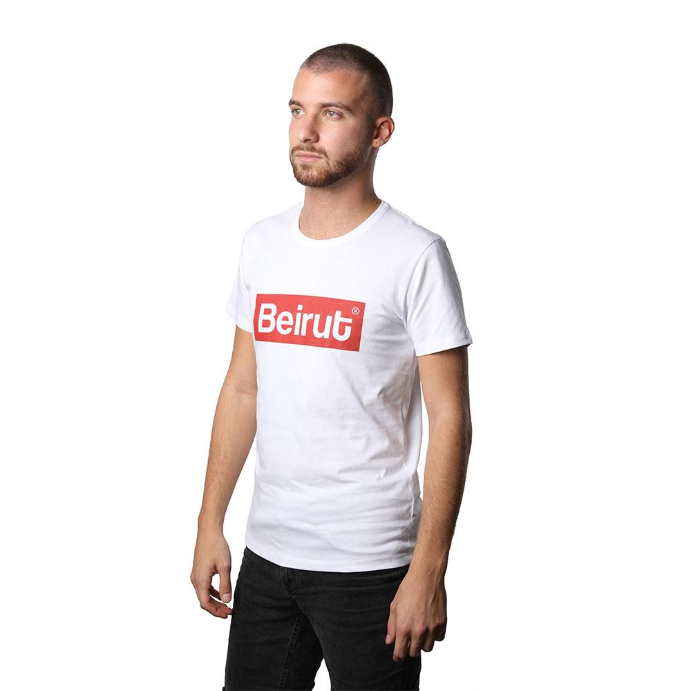 Beirut Red on White Men's T-shirt