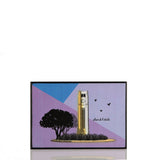 Place de L'étoile Purple Wood Poster