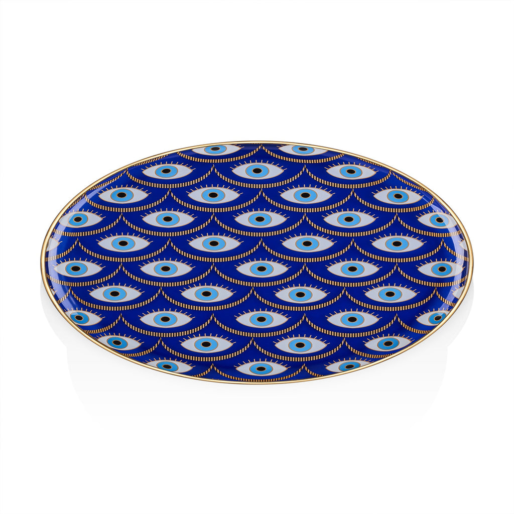 Mouftah El Chark Royal Blue Multi Eye Plate Large