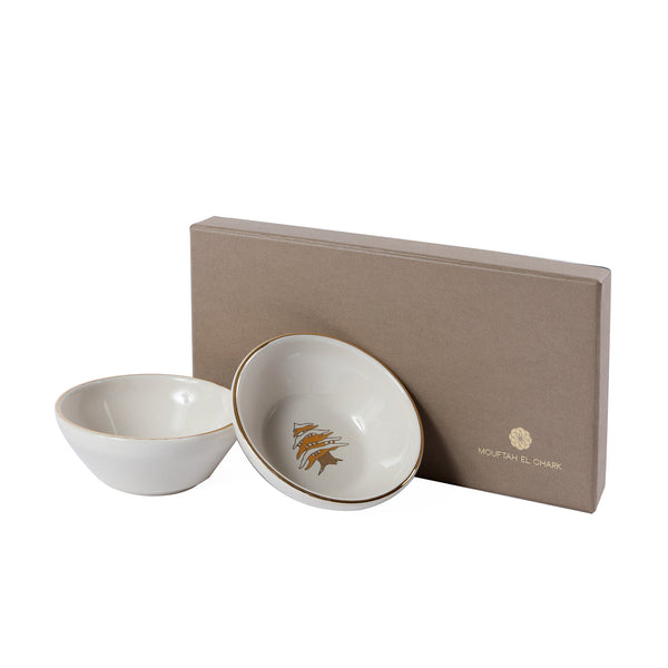 Golden Cedar Bowls - Small Set of 2