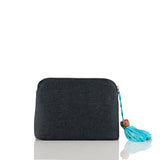 Jeans Evil Eye Teardrop Pouch
