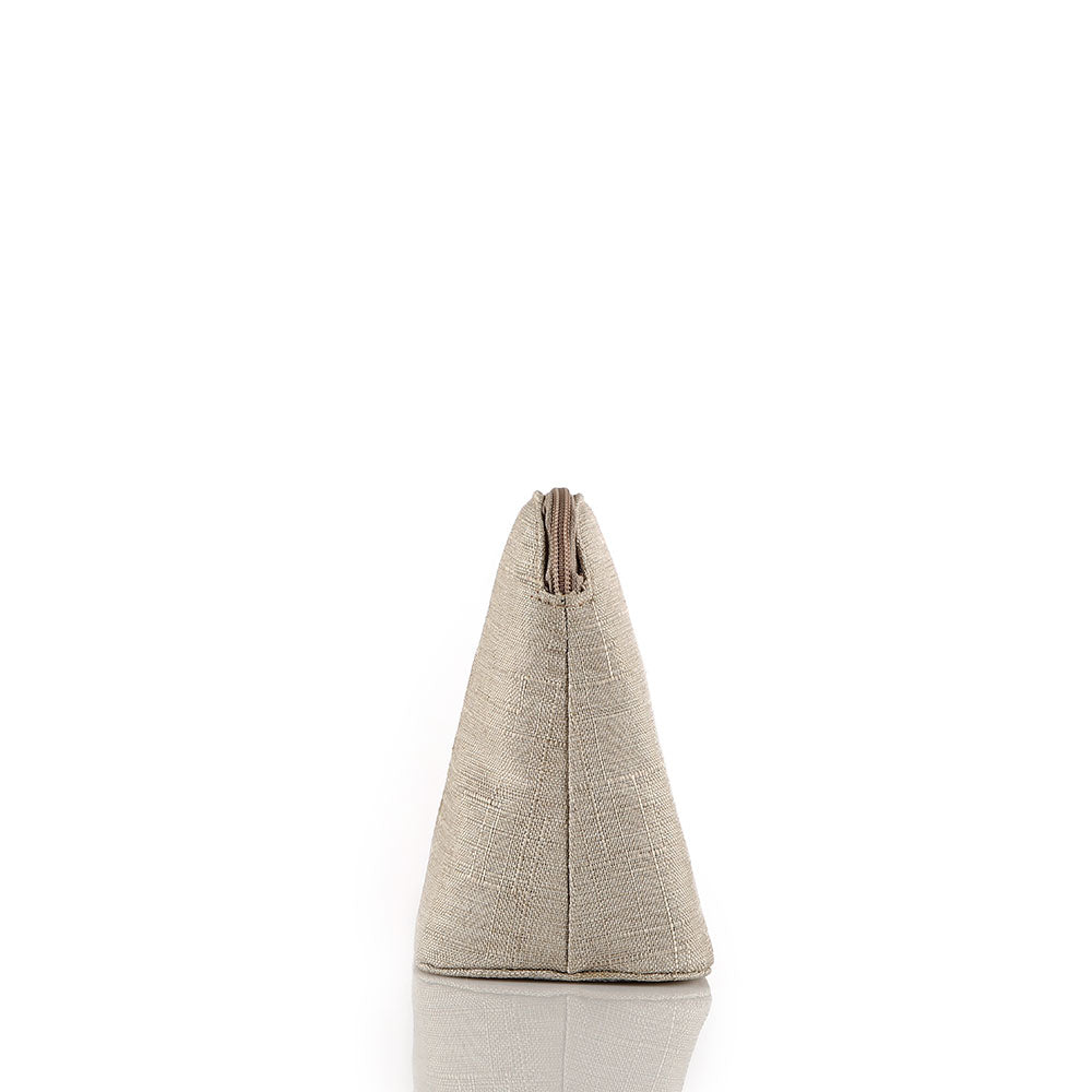 Beige Evil Eye Pouch
