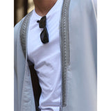 Grey Satin Abaya