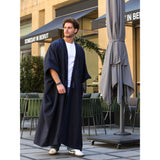 Dark Blue Light Wool Abaya