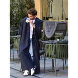 Dark Blue Light Wool Abaya