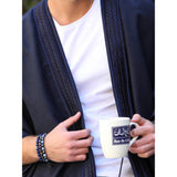 Dark Blue Light Wool Abaya