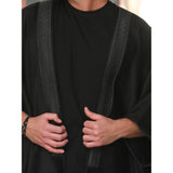 Black Light Wool Abaya