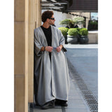 Light Grey Light Wool Abaya
