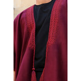 Burgundy Cashmere Abaya