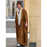 Camel & Gold Jeans Cotton Abaya