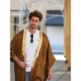 Camel & Gold Jeans Cotton Abaya