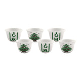 Lebanese Cedar Coffee Cups - Set of 6