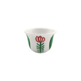 Green Tulip Coffee Cups - Set of 6