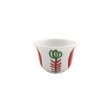 Red Tulip Coffee Cups - Set of 6