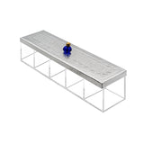 Mouftah El Chark Aluminium Tea Box - 5 compartments