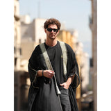 Gold & Black Najaf Tassel Abaya