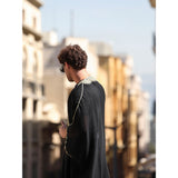 Gold & Black Najaf Tassel Abaya
