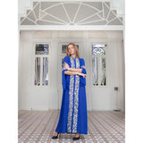 Arabic Calligraphy Blue Abaya