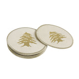 Golden Cedar Coasters - Set of 6