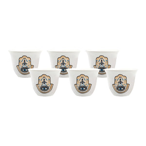 Hamsa Hand Coffee Cups - Set of 6