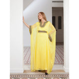 Yellow Voile Abaya