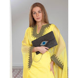 Yellow Voile Abaya