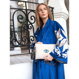 Royal Blue Velvet Abaya
