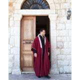 Burgundy Sweat Abaya