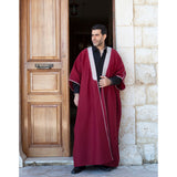 Burgundy Sweat Abaya
