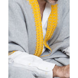 Yellow & Grey Sweat Abaya