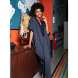 Navy Blue Eternity Sweat Abaya