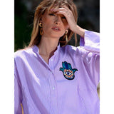 Happy Hamsa Shirt Dress