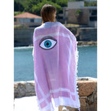 Pink Starry Eye Kaffieh Kaftan