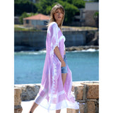 Pink Starry Eye Kaffieh Kaftan