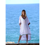 Summertime Kaffieh Kaftan in Purple
