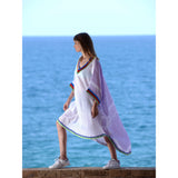 Summertime Kaffieh Kaftan in Purple