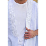 Light Grey Linen Abaya