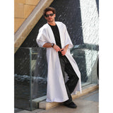 Light Grey Eternity Linen Abaya