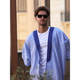 Blue Eternity Linen Abaya