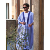 Blue Eternity Linen Abaya