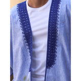 Blue Eternity Linen Abaya