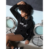 I Don't Care Black Hoodie